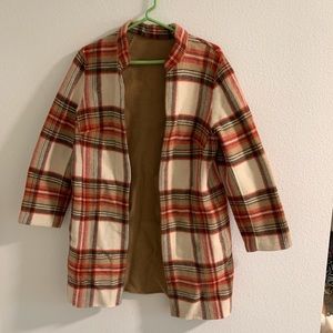 plaid wool jacket